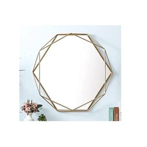 Miroir mural de forme ovale en métal décoratif d'art moderne pour l'intérieur de la maison et la décoration de mariage - Product Image 6