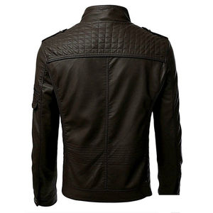 Chaqueta de cuero con estilo para hombre más vendida en diferentes colores disponibles al mejor precio de venta chaqueta de cuero para hombre - Product Image 4