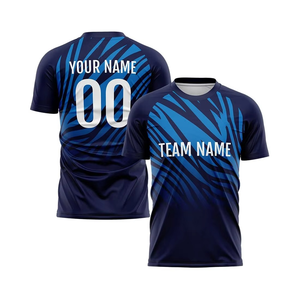 2025 calidad superior sublimación completa 100% poliéster cuello redondo camiseta de fútbol para adultos Club personalizado Logo diseño OEM servicio - Product Image 5