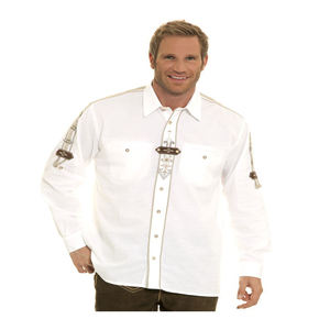 2022 tradicional alemán bávaro Oktoberfest Camisa de algodón de manga larga para Hombres estilo OEM transpirable para primavera - Product Image 5