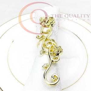 Stylish Metal Napkin Rings with Luxury Design Eco-friendly <b>Table</b> Decor for Weddings Parties & Special Dining <b>Occasions</b> - Product Image 1