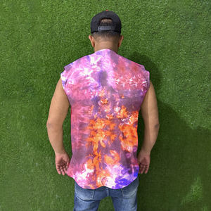 Vente directe d'usine, débardeur de sport pour homme, de haute qualité, respirant, grande taille, lavé, personnalisable, mince, 100% coton - Product Image 6