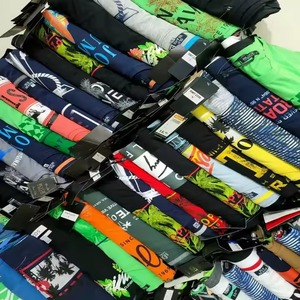 เสื้อผ้าผู้ชายจำนวนมากคุณภาพพรีเมี่ยมเสื้อยืดผ้าฝ้ายแบรนด์ดังของแท้ - Product Image 2