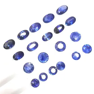 Sri Lankan blue sapphire facet wholesale factory price high quality blue sapphire gemstones for jewelry