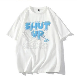 T-shirts à impression en relief pour adultes, 100% coton, légers, style unique, vente en gros - Product Image 1