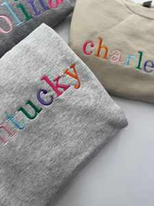 Yousi personalizzato donna 280g felpa in maglia multicolore ricamata all'ingrosso felpa stile colorato stile invernale - Product Image 3