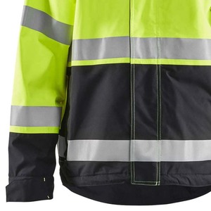 Vestes de travail softshell haute visibilité pour hommes Construction et sécurité en polyester Vêtements de travail réfléchissants Vestes pour hommes - Product Image 4