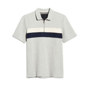 Camiseta de Verano 2025 para Hombre, Corte Ajustado, Cierre Frontal, Estilo Deportivo Informal, Estampada, Color Sólido, Transpirable, Talla Grande, Algodón, Talla Extra - Product Image 4