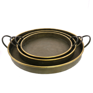 Bandeja de aluminio para servir comida de Estilo Vintage Diseño elegante Perfecto para hoteles Restaurantes Bodas Eventos y fiestas uso - Product Image 1