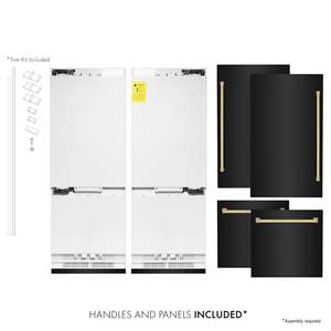 Réfrigérateur à porte française avec congélateur inférieur Autograph Edition 60 pouces, 32,2 pieds cubes Distributeur d'eau et machine à glaçons sans givre de grande capacité - Product Image 3