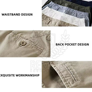 กางเกงขาสั้นผ้าชิโนสำหรับผู้ชายกางเกงขาสั้นผ้าชิโน่ Shorts2025น้ำหนักเบาดีไซน์ล่าสุด - Product Image 6