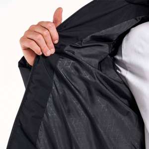 แจ็คเก็ตบอมเบอร์มีฮู้ดสำหรับผู้ชาย, เสื้อแจ็คเก็ตบอมเบอร์ฤดูหนาวโลโก้ด้านหน้าแบบกลับด้านได้กันน้ำ - Product Image 6