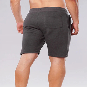Nuevos pantalones cortos de algodón 100% de alta calidad para hombres y ropa de entrenamiento Patrón sólido con pantalones cortos con logotipo para Unisex - Product Image 3