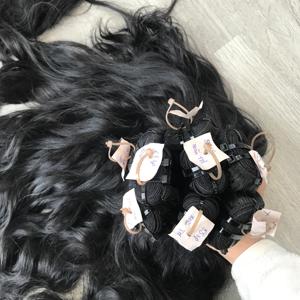 Extensions de cheveux humains brésiliens et vietnamiens ondulés naturels de couleur personnalisable de haute qualité - Product Image 4