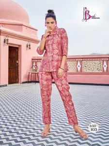 La colección de verano más vendida para mujer, conjuntos de Kurti de seda modal pesada estampados para bodas y fiestas a precios al por mayor - Product Image 3