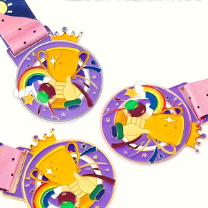 Médaille dorée personnalisée avec impression UV, en alliage de zinc, idéale pour les compétitions sportives, les tests <span class=keywords><strong>d</strong></span>'<span class=keywords><strong>orthographe</strong></span>, prix parfait pour les vainqueurs - Product Image 3