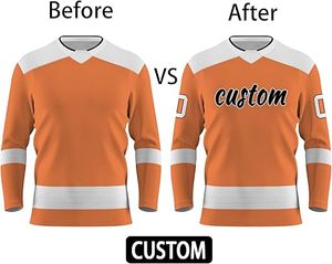 Uniforme de hockey sobre hielo de talla grande para adultos Diseño más popular con su propio logotipo - Product Image 5