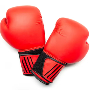 Guantes de Boxeo de Cuero PU Personalizados al por Mayor, Negros, Guantes de Combate de Muay Thai MMA - Product Image 6