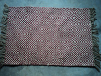 Vielseitiger Jute Bohemian Öko-freundlicher Rutschfester Kelim Teppich Handgewebter Flachwebteppich Designer Türmatte Küche Gebetsraum