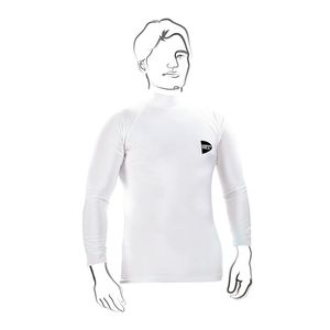 Camiseta de compresión Green Hill MMA de manga larga con logo personalizado UPF50, ropa de gimnasio con protección UV, hecha de nailon y spandex, estilo liso. - Product Image 1
