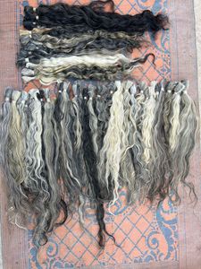 Meilleurs cheveux indiens 100% pour Granny Natural Wave Loose Deep Wave Styles de boucles italiennes avec une durée de vie longue de couleur gris argenté - Product Image 2