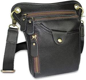 Real Leather <b>Men's</b> Leather Waist Bag Fanny Pack Crossbody Bag 2026 Pakistan High Quality for Sale - Product Image 4