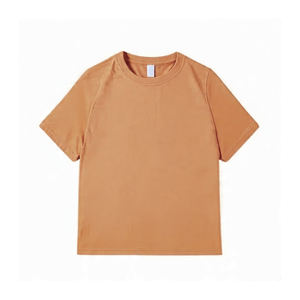 Camisetas Casuales de Manga Corta para Hombre, Cuello Redondo, Color Sólido, Tejido Grueso, Corte Regular, Poliéster y Algodón, con Logotipo Personalizado - Product Image 3