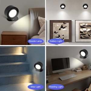 โคมไฟติดผนัง LED แบบชาร์จไฟได้ – แสงสว่างแบบแม่เหล็กและปรับแต่งได้ - Product Image 5