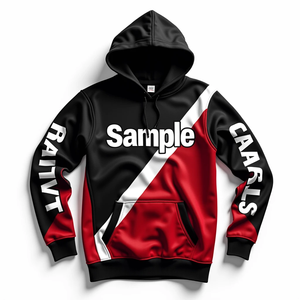 Sudadera con Capucha Personalizada de Estilo Urbano para Hombre, Holgada, Resistente, Sublimada, 100% Poliéster, Mezcla de Algodón Básico - Product Image 3