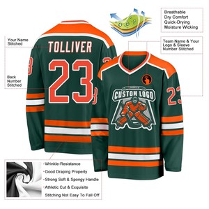 Maillot de hockey sur glace personnalisable de style nouveau en gros, meilleure qualité, uniforme entièrement sublimé avec technique de broderie - Product Image 3
