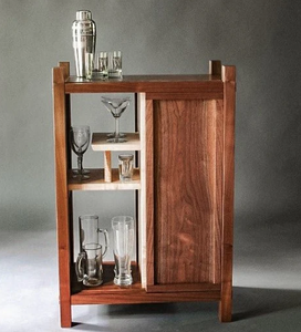 ตู้มินิบาร์ร่วมสมัย (โครงไม้เนื้อแข็ง) - Product Image 6