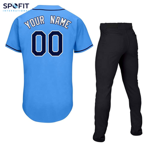 Vente en gros d'uniformes de baseball Maillot de baseball en maille à sublimation personnalisé Maillot de baseball professionnel pour adultes - Product Image 2