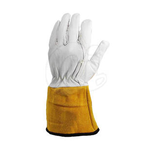Guantes de soldadura Tig duraderos hechos de cuero en stock-Alta calidad para soldadura profesional - Product Image 2