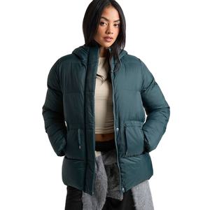 Nouvelle arrivée, veste matelassée en tricot respirante et moelleuse pour l'hiver, femme, ample, décontractée, 100% polyester - Product Image 1