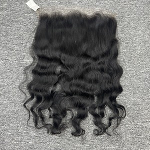Meilleure vente VQ cheveux Laura 13x6 Frontal HD dentelle Machine Double trame vague naturelle 100% haute qualité vietnamien cheveux humains tout - Product Image 4
