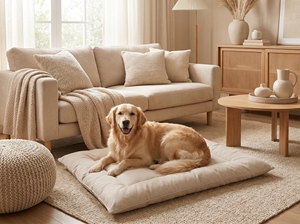 ที่นอนสุนัข สีเบจ หมายเลข 2 (90*60) - Product Image 5