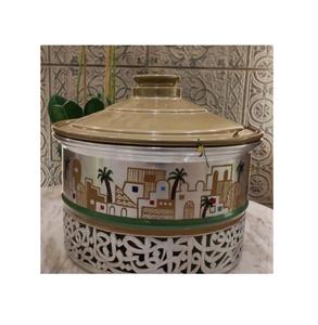 Buffet de acero inoxidable para servir platos de frotamiento de forma redonda para suministros de restaurante de Hotel en precio al por mayor - Product Image 1