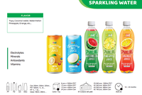 Guavadrank, bruisend, aluminium blik 330ml, merk VINUT, Vietnamese fabrikant, bruisende fruitdrank groothandel, frisdrank