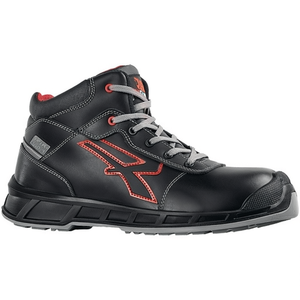 Botas de Seguridad con Cordones Sting Construction Talla 41 W.11 Negro-Rojo con Puntera de Acero Antiaplastamiento, Cómodas y Seguras, Calzado de Seguridad ESD - Product Image 2