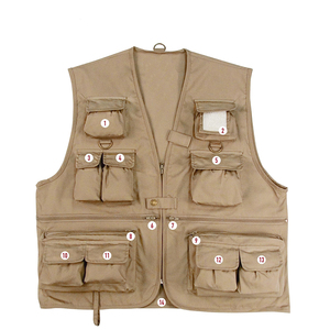 Chaleco de Pesca de Alto Rendimiento para Hombre, Diseño Clásico, Transpirable, Color Sólido, Aspecto Elegante - Product Image 3