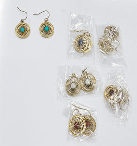 ต่างหูโลหะผสม GS ประดับด้วยลูกปัดหิน สไตล์โบฮีเมียน สำหรับผู้หญิง เหมาะสำหรับเป็นของขวัญ รุ่น GC-ER-422 - Product Image 1