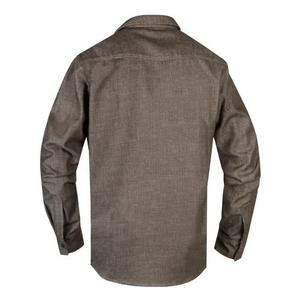 Chemise de travail en denim pour homme - FABRI Olive Melange - Product Image 2
