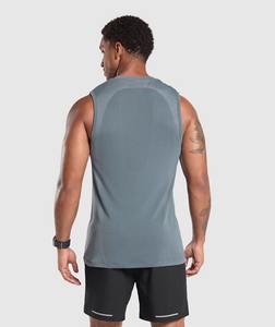 Nuevo diseño para hombres, cómodas camisetas atléticas para correr, camiseta sin mangas para hombres, camiseta sin mangas transpirable de alta calidad a bajo precio para hombres - Product Image 6