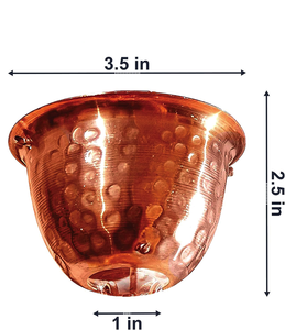 Reemplazo de cadena de lluvia de copa martillada de cobre puro Monarch para canalones para ocasiones Diwali - Product Image 4