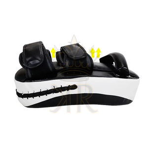 Almohadilla de enfoque de cuero PU para vientre curvo al por mayor, objetivo ficticio duradero para práctica de patadas de artes marciales para Taekwondo DE BOXEO - Product Image 2
