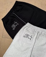 Pantalon de survêtement surdimensionné avec logo personnalisé Pantalon de survêtement baggy à jambes larges de haute qualité Pantalon lourd pour homme de grande taille Pantalon de survêtement uni de base