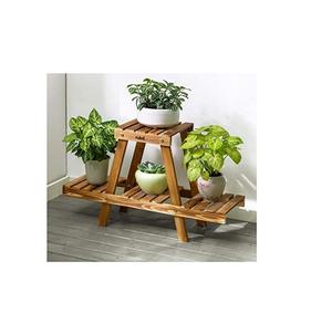 Vase sur pied en bois sculpté à la main, style élégant, antique, pour la décoration, pot à fleurs en bois pour cadeaux et décoration - Product Image 6