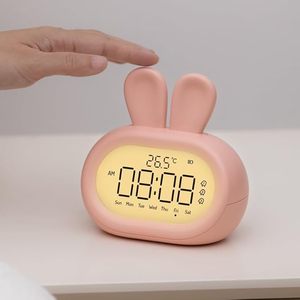 Sveglia per bambini Leduni con luce calda, timer digitale ricaricabile per neonati e bambini - Product Image 6