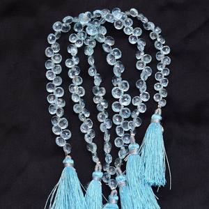 Topacio Azul AAA de 5mm-7mm, Gema en Forma de Corazón, Cuentas Facetadas, Topacio Azul Cielo Genuino, Cuentas Sueltas para Joyería - Product Image 6