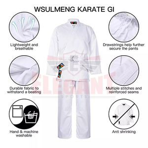 Kimono de Karate con Logotipo Personalizado Bordado, Ropa de Entrenamiento de Artes Marciales, Diseño Personalizado, 8oz, Suave, Ligero, Cintura Alta - Product Image 6
